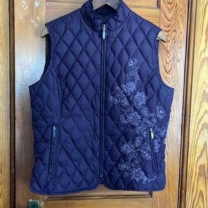 Eddie Bauer Quilted Goose Down Vest L